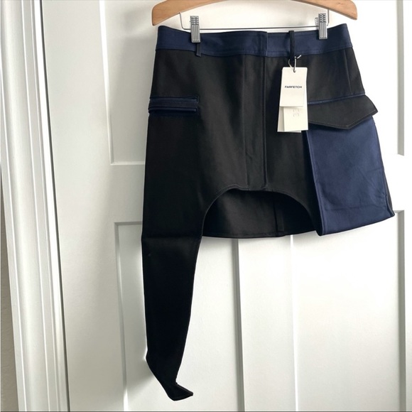 Dion Lee Bonded Cotton Twill Saddle Loop Mini Skirt - Picture 11 of 12